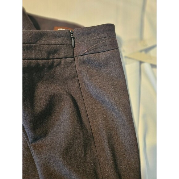 ADRIENNE VITTADINI Dark Gray Overlap Skirt Classic Career Women Sz 4 - Picture 3 of 12